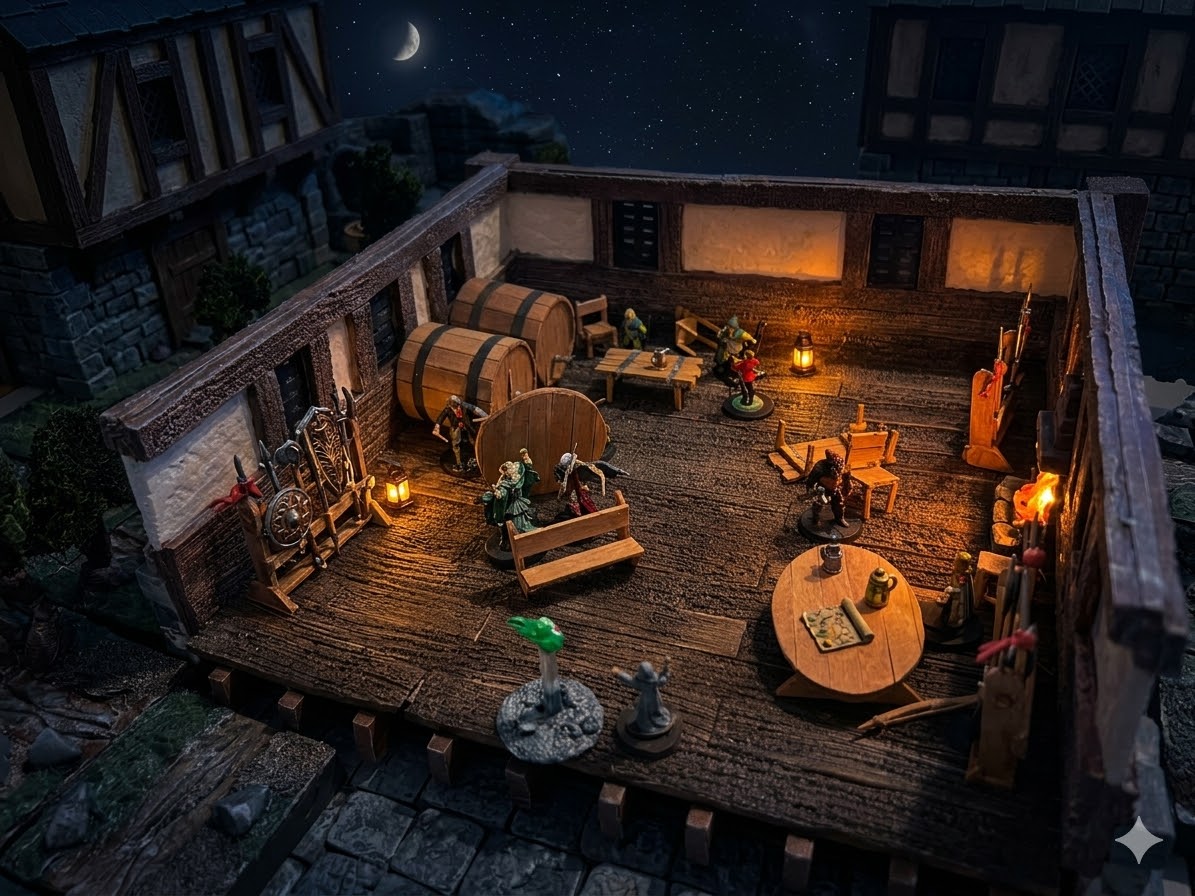 Adventurers gathered at a Velen tavern on the eve of invasion